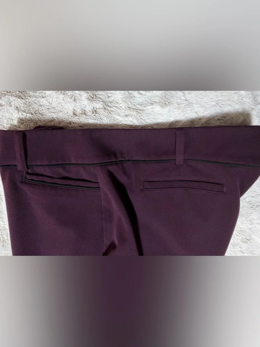 Women’s Maroon New York & Company Dress Pants 20 - Picture 3 of 7
